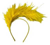 Ladies 1920S Feather Fascinator Headband Black Artificial Feather Headwear Multi Color Plume Headpiece Funny Headband For Parties Colorful Carnival Party Headbands