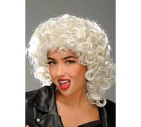 Ladies 1950s Sandy Last Scene Curly Blonde Wig