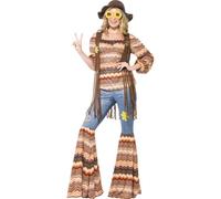 Ladies 1960's 1970's Harmony Hippie / Hippy Fancy Dress Costume / Outfit