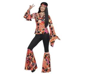 Ladies 1960's 1970's Willow the Hippie Fancy Dress Costume