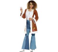 Retro Afghan Coat, 1960's Groovy Fancy Dress, UK Size 16-22