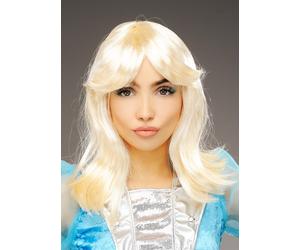 Ladies 1970s Blonde Pop Star Agnetha Wig