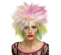 Smiffys Rock Diva Wig, Ginger Long Mullet, 1980's Fancy Dress, Adult Dress Up Wigs Halloween