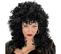 Ladies 1980s Eleonore Black Wig