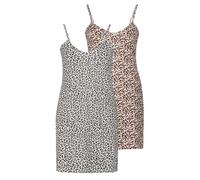 Ladies 2 Pack Nightie Cotton Sleeveless Nightdress Sizes 10-24 Printed MultiPack