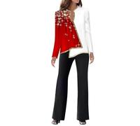 Ladies 2 Piece Outfits Formal Elegant Long Sleeve and Wide Leg Trousers Blazer Suit Co Ord Sets Matching Set Tracksuit Trouser Suits Wedding Prom Evening Mother of The Bride Pants Suit