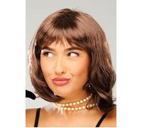 Ladies 20s Dark Brown Partyrama Wig