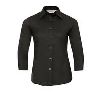 Ladies 3/4 Sleeve Easy Care Fitted Blouse with Split Cuff - Russell 946F