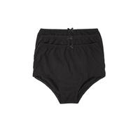 Ladies 3 Pack 100% Cotton Full Briefs Black Pastel Floral White - Comfortable Full Coverage Knickers by Marlon (UK, Numeric, 16, 18, Regular, Regular, Black)