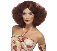 Ladies 70s Disco Auburn Afro Wig