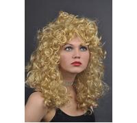 Ladies 80s Big Blonde Curly Attractive Wig