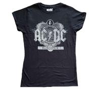 Ladies Ac/Dc Black Ice Official T-Shirt Womens