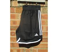 Ladies Adidas Aeroready Black And White Stripe Shorts XL, 20/22, 36" Waist BNWTs