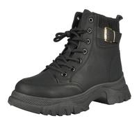 Ladies Ankle Boots Womens Comfy Faux Fur Lined Lace Up Zip Platform Shoes Size Black 5