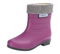 Ladies Ankle Wellies Waterproof Boots for Women Uk for Women Boots Spring Summer Autumn and Winter Short Tube Medium Tube Plus Velvet Cotton Removable and Washable Outdoor Fashion Work Fishing Car Was