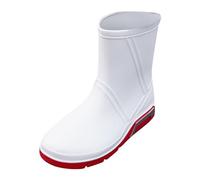 Ladies Ankle Wellies Waterproof Boots for Women UK Garden Shoes Dress Boots Men Men's Elastic Mouth Rain Shoes Rubber Mid Calf Bottom Slip Oil Gear Watches (White,7)