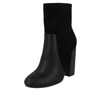Ladies Anne Michelle High Ankle Boots - Black Synthetic - UK Size 7 - EU Size 40 - US Size 9