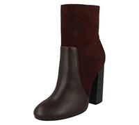 Ladies Anne Michelle High Ankle Boots - Burgundy Synthetic - UK Size 4 - EU Size 37 - US Size 6