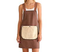 Ladies Aprons with Pockets - Detachable Towel, Machine Washable Kitchen Apron, Durable Cotton Fabric | for Baking Projects, Chef Projects, Coffee, Gi's, Coffee, Fare riferimento alla descrizione