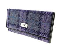 Ladies Authentic Harris Tweed Long Purse with Card Section & ID Window LB2106 (COL 89)