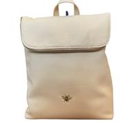 Ladies Backpack with Gold bee embelishment by Alice Wheeler (Cream),M
