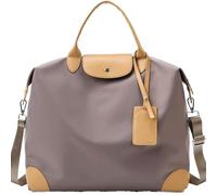 Ladies Bags Women's Travel Bag Large Sports Bag Multi-Function Luggage Fitness Bag Fashion Yoga Bag(Brown)(2)