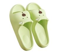 Ladies Bathroom Slippers,Lightweight Womens Slippers Cloud Sliders Thick Recovery Sandals Soft Beach Walking Thong Sandals Washable Lightweight Shoes for Shower Bathroom Pool Beach Green