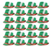 Ladies Bavarian Hat - Pack of 1 - Oktoberfest Bavarian Hat with Feather Detail - Adults German Tyrolean Trilby Fancy Dress Accessory