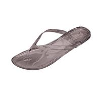 Ladies Beach Jelly Flip Flops Flat Elegant Glamour Thong Sandal Comfortable Breathable Lightweight Non- lip Fashion Flip-Flops for Summer Wedding Pool Swimming Walking Travel (Grey, 5)