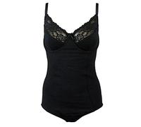 Ladies BHS Magic Cotton Medium Control Shaping Body Corselette (34D, Black)