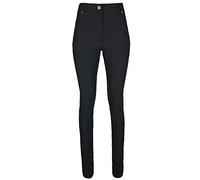 Ladies Black High Waist Trousers Good Quality School Work Stretch Super Skinny Pants 6-14 (14, Black)