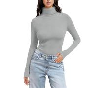 Ladies Black Polo Neck Jumper Thermal Polo Neck Soft Warm Slim Fit Plain Jumpers Base Layer Yoga Underwear Lightweight Stretch Basic Pullover Top Sports Tight Undershirt 2026