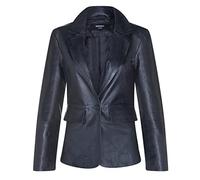 Ladies Black Real Leather Blazer Jacket Casual Retro One Button Classic Jacket 4XL