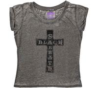 Ladies Black Sabbath Vintage Cross Official Tee T-Shirt Womens