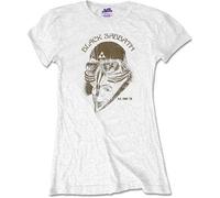 Ladies Black Sabbath White World Tour Official T-Shirt Womens