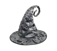 Ladies Black Witch Hat - Halloween Day of the Dead Corpse Bride - Adults Pointy Witch Hat - Fancy Dress Carnival Accessories - Women's Witch or Wizards Outfit