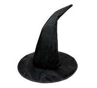 Ladies Black Witch Hat - Halloween Day of the Dead Corpse Bride - Adults Pointy Witch Hat - Fancy Dress Carnival Accessories - Women's Witch or Wizards Outfit