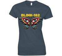 Ladies Blink-182 Butterfly Official T-Shirt Womens