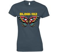 Ladies Blink-182 Butterfly Official Tee T-Shirt Womens