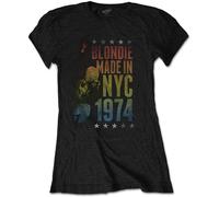 Ladies Blondie Debbie Harry Made in NYC 1974 Official T-Shirt Womens