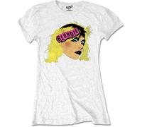 Ladies Blondie Debbie Harry Punk White Official T-Shirt Womens