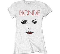 Ladies Blondie Staredown Official Tee T-Shirt Womens Girls (X-Large) White