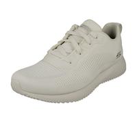 Skechers Women's Sneakers Bobs Squad Tough Talk White Engineered Knit UK 7