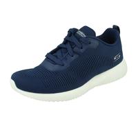 LADIES SKECHERS BOBS SPORTS MEMORY FOAM LACE UP TRAINERS TOUGH TALK 32504 SIZE