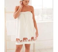 Ladies Body Towel Wrap Absorbent Microfibre Womens Bath Spa Towel Skirt Lightweight Adjustable Elasticated Hook & Loop Fastening One Size Fits Most