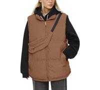 Ladies Body Warmer Gilet Women'S Activewear Gilets Warm Clothes For Women Walking Jacket Womens Cycling Winter Cosy Sleeveless Thermal Vest Quilted With Country Uk Padded Down Bodywarmers Coffee L