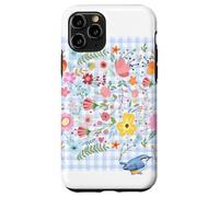 LADIES BOHO FLORAL WATERCOLOR BOTANICAL FLOWER BLUETIT BIRD Case for iPhone 11 Pro