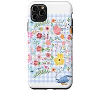 LADIES BOHO FLORAL WATERCOLOR BOTANICAL FLOWER BLUETIT BIRD Case for iPhone 11 Pro Max