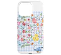 LADIES BOHO FLORAL WATERCOLOR BOTANICAL FLOWER BLUETIT BIRD Case for iPhone 15 Pro Max