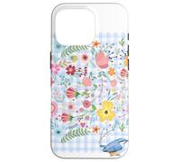 LADIES BOHO FLORAL WATERCOLOR BOTANICAL FLOWER BLUETIT BIRD Case for iPhone 16 Pro